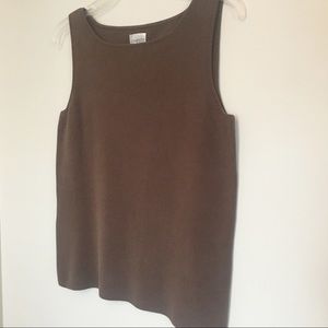 Chico’s Sleeveless Brown Sweater